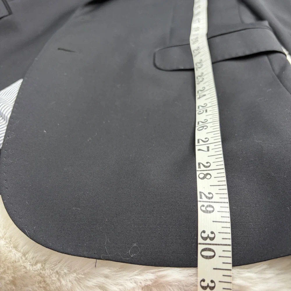 Brooks Brothers Explorer Madison Fit Black Wool Blend 2-Button Blazer 40R